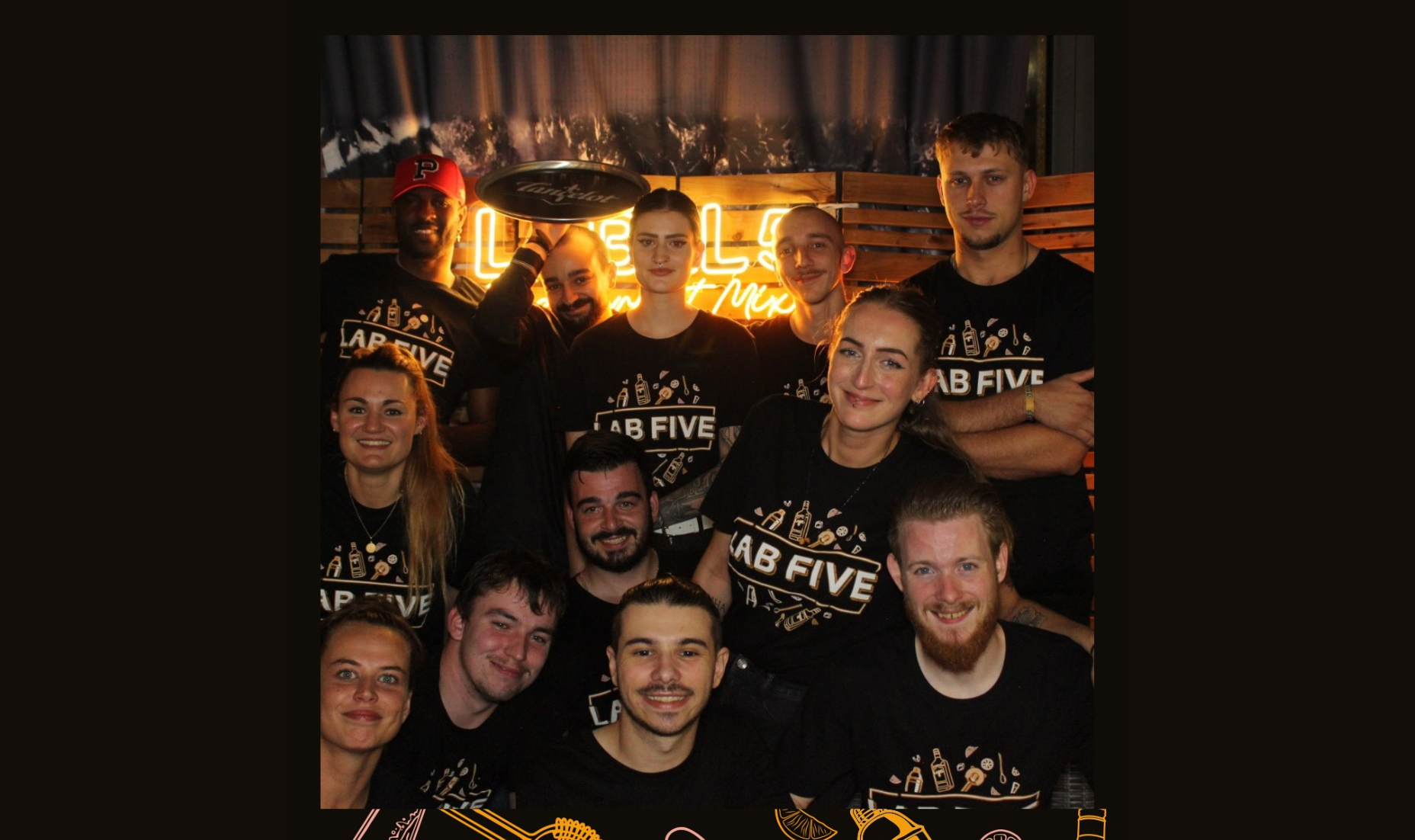 Une partie de la team pour la soirée LAB 5