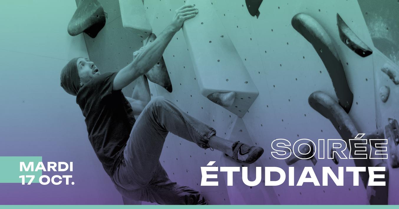 Soirée étudiante le 17 octobre à Climb Up Brest ! 