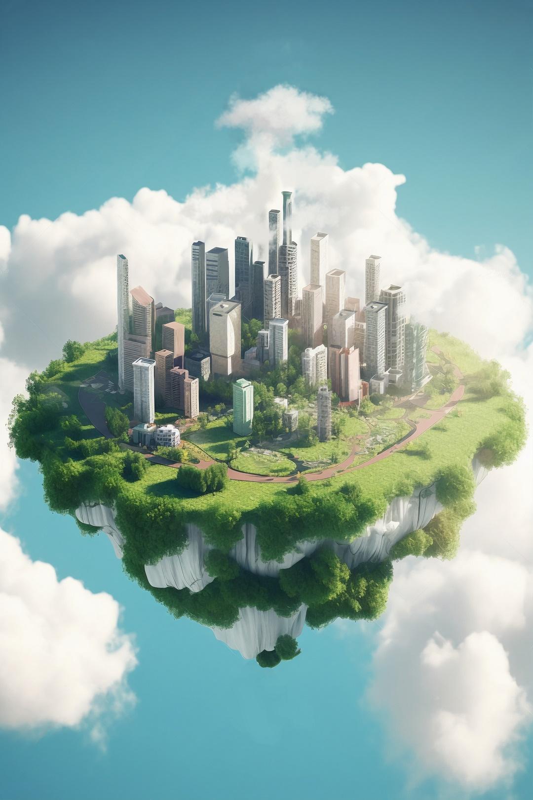 Illustration ville de demain