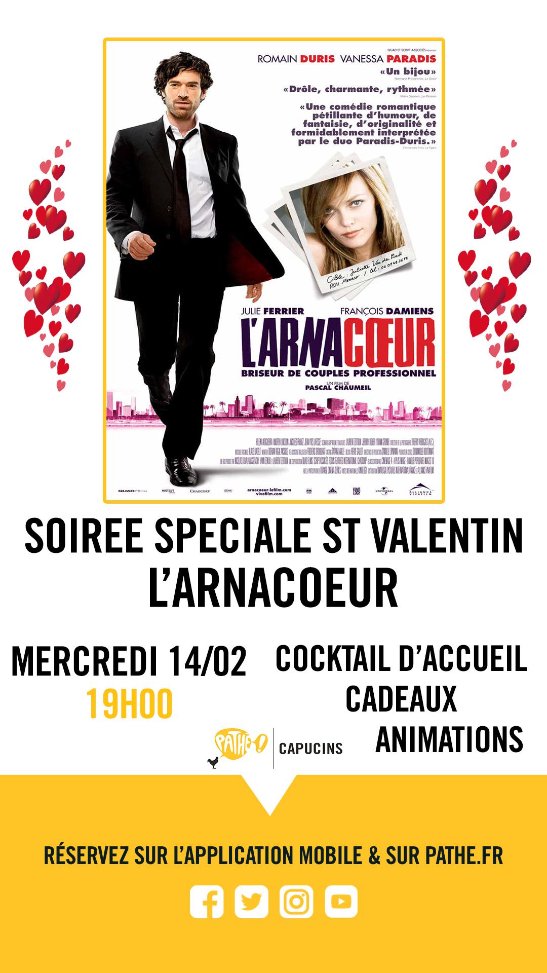 Soirée St Valentin : L'arnacoeur 