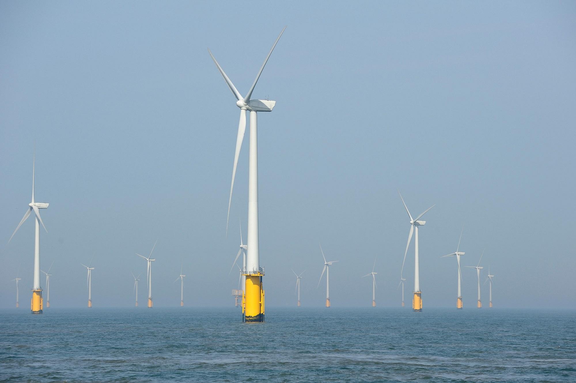 Eoliennes en mer du nord