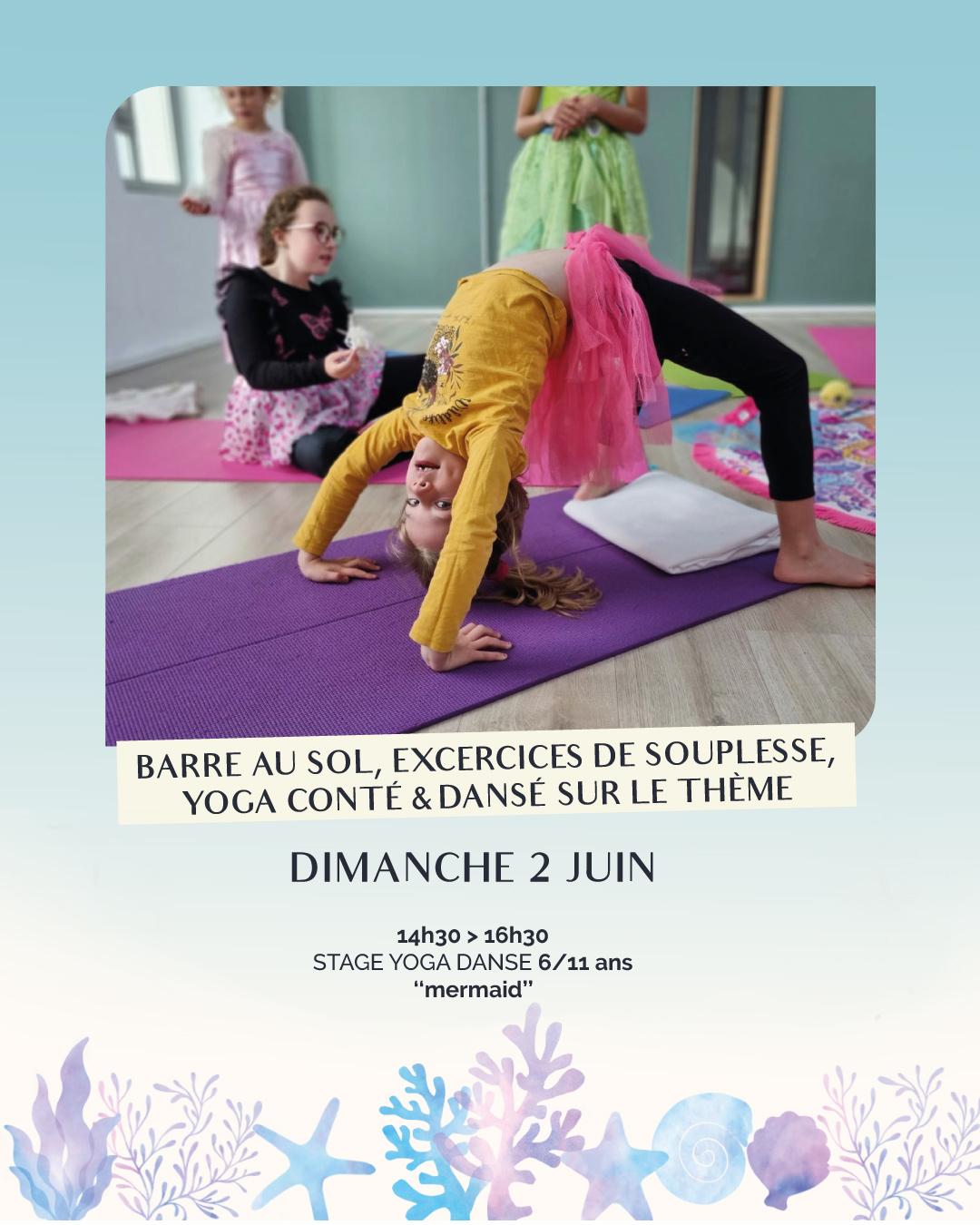 Yoga/danse 6-11 ans "Mermaid"