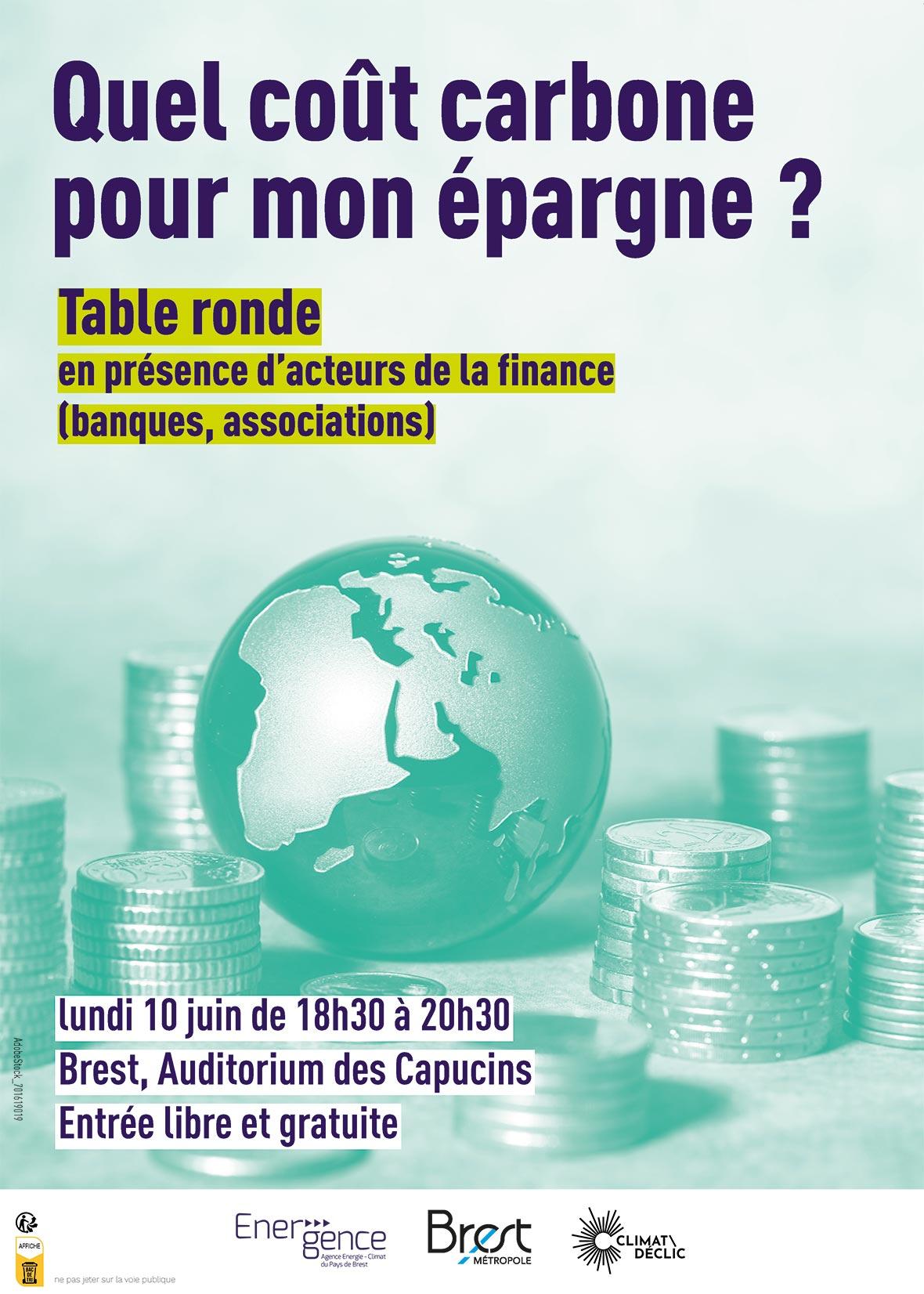 Conférence Climat Déclic - "Quel coût carbone pour mon épargne ?"