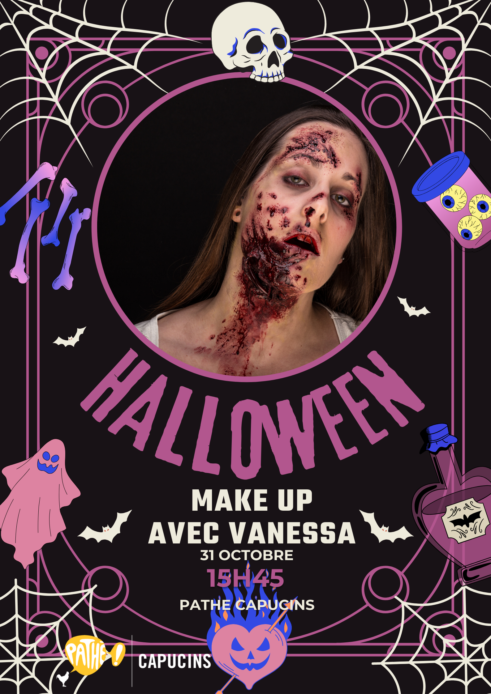 Halloween Make- Up au Pathé Capucins 