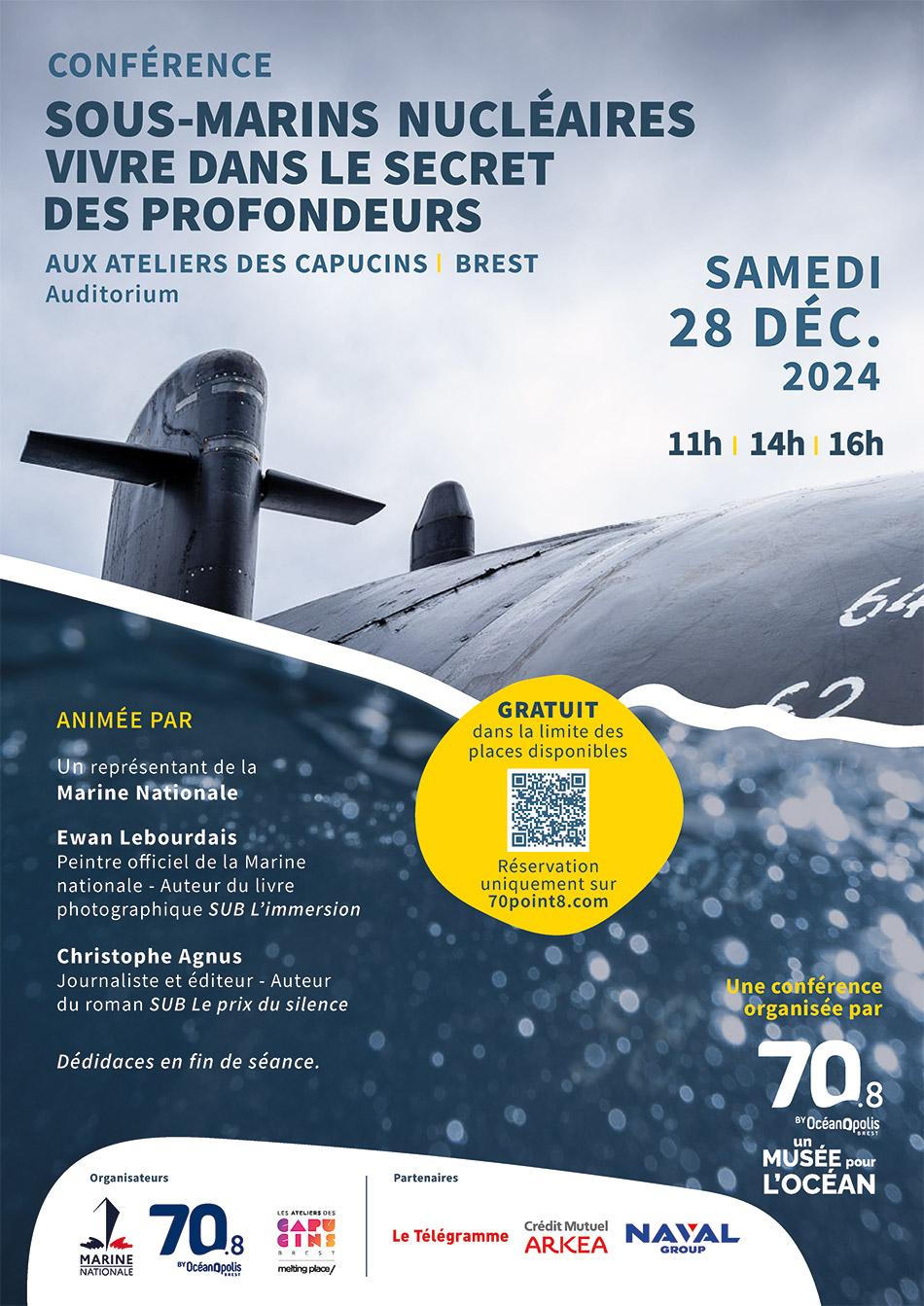 Conférences "Sous-marins nucléaires : vivre dans le secret des profondeurs"