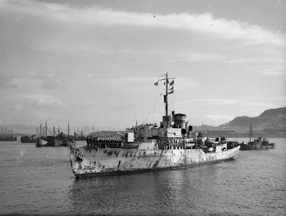 Photographie de la Corvette Aconit