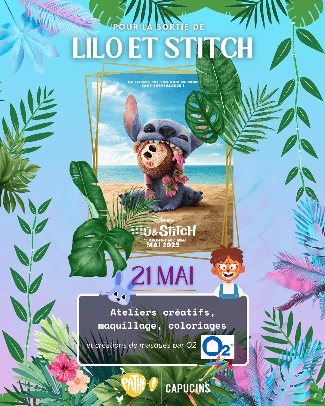 Ateliers créatifs avec O2 pour la sortie de Lilo et Stitch en Live Action
