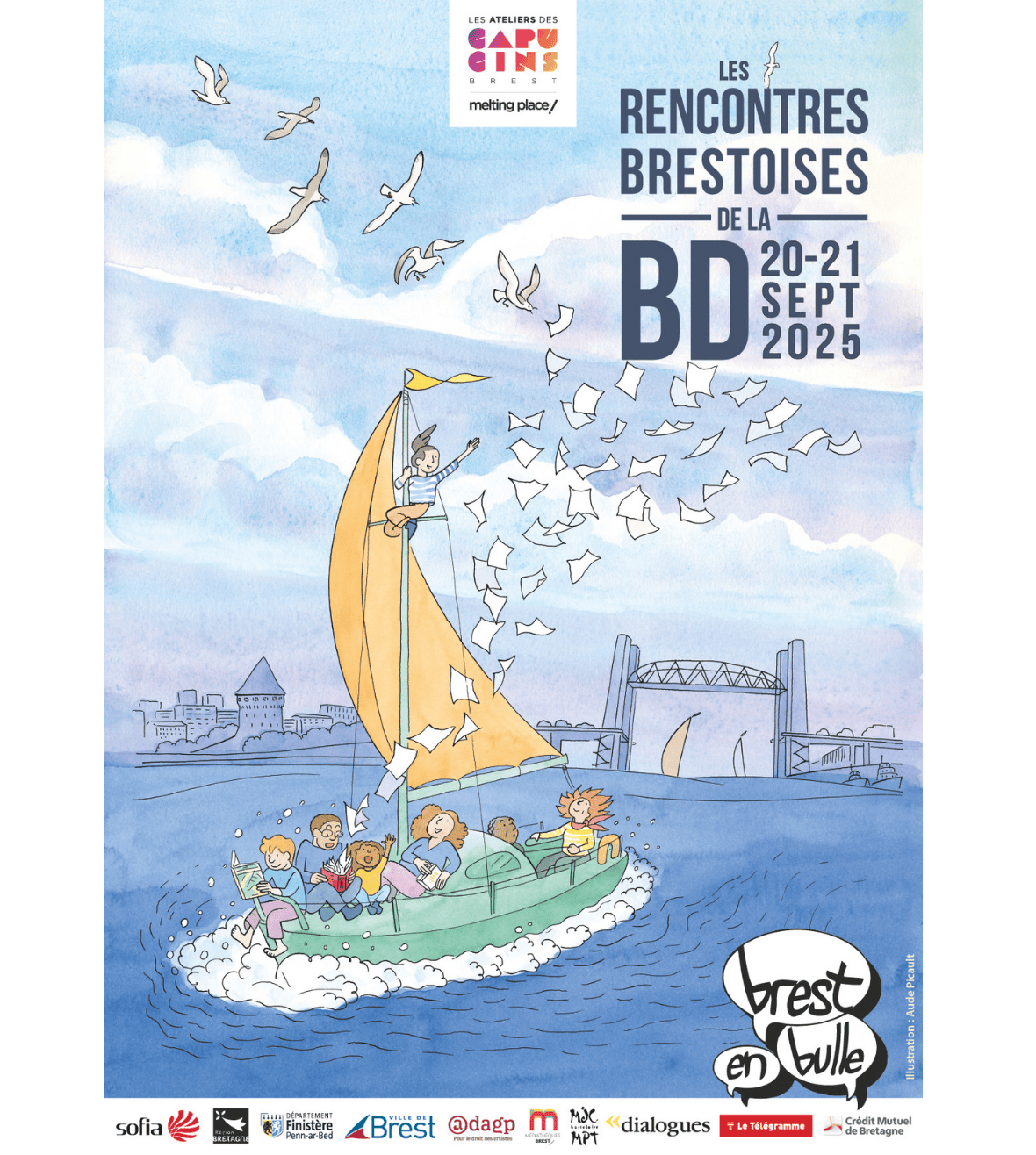 Affiche des Rencontre Brestoise de la BD