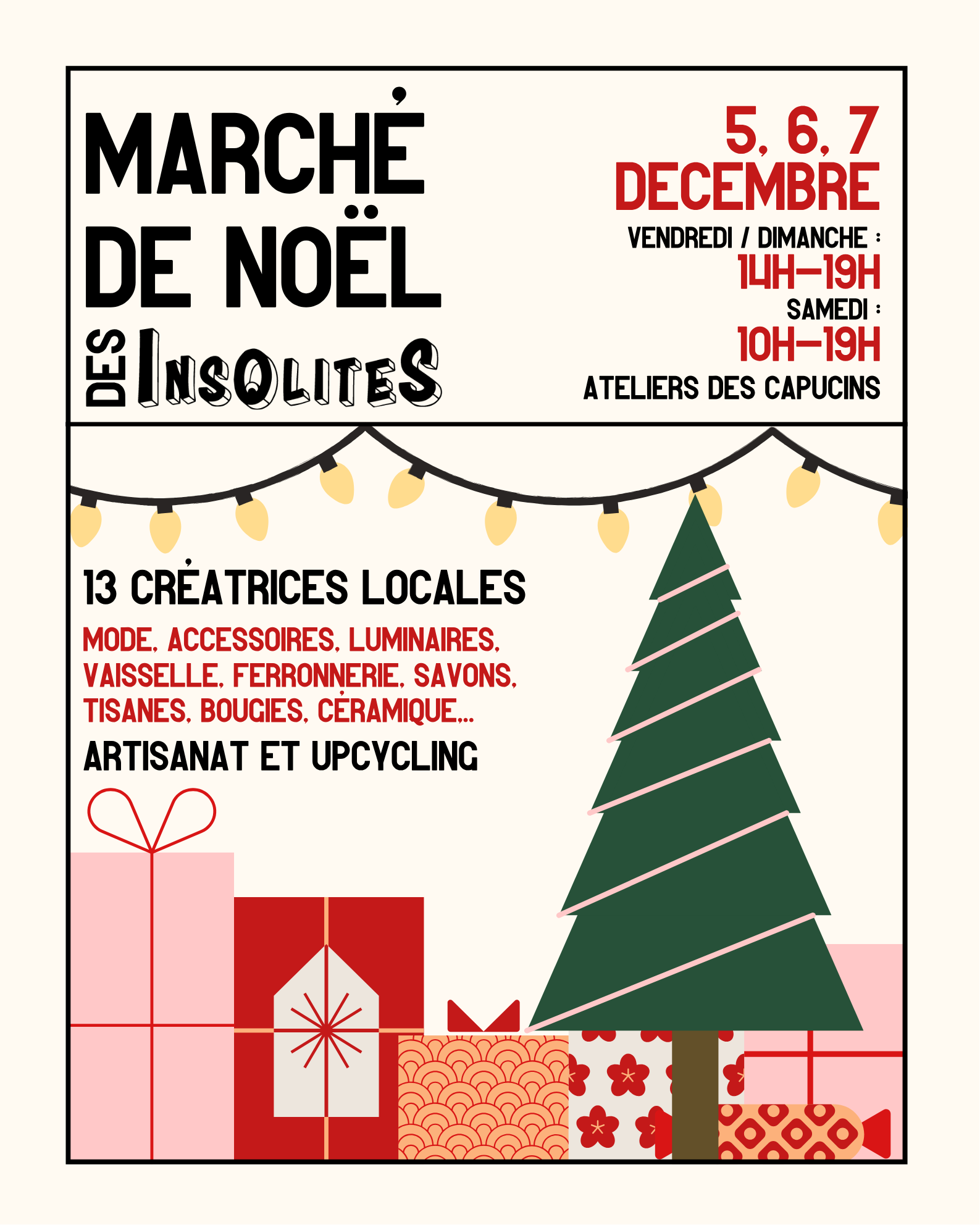 Affiche marché de noel