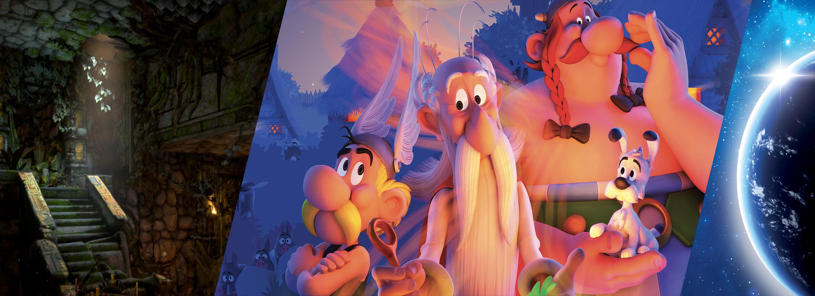 aventures virtual room, Asterix,  Time Travel, Press Start, Are we dead?