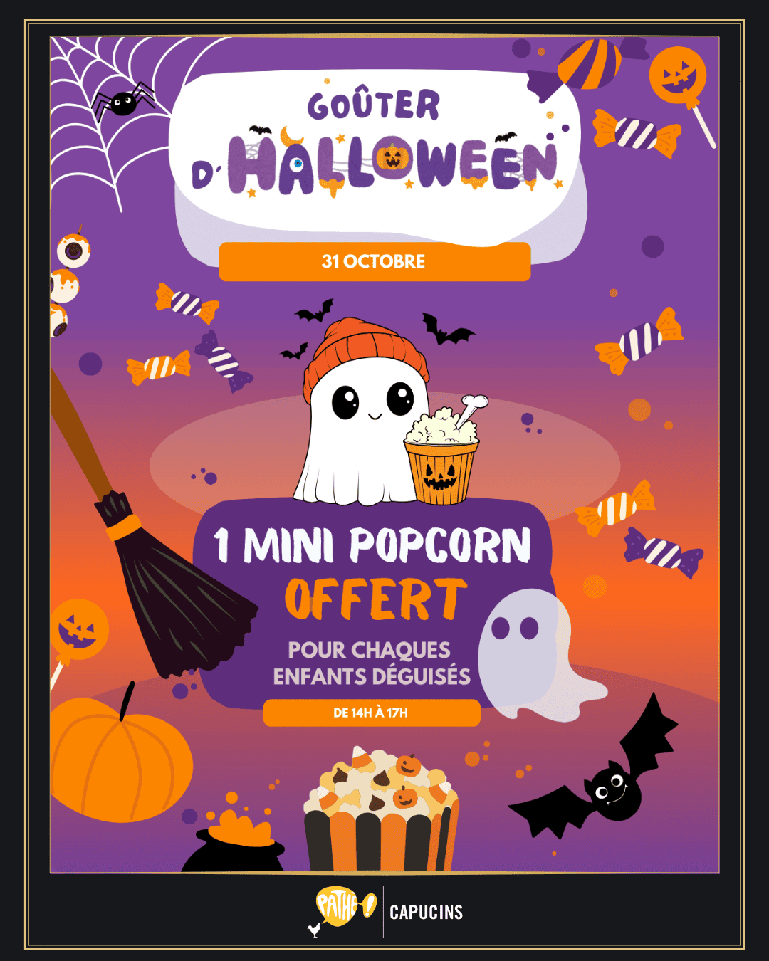 LE "GOÛTER" D’HALLOWEEN DU PATHÉ CAPUCINS ! 👻🎃