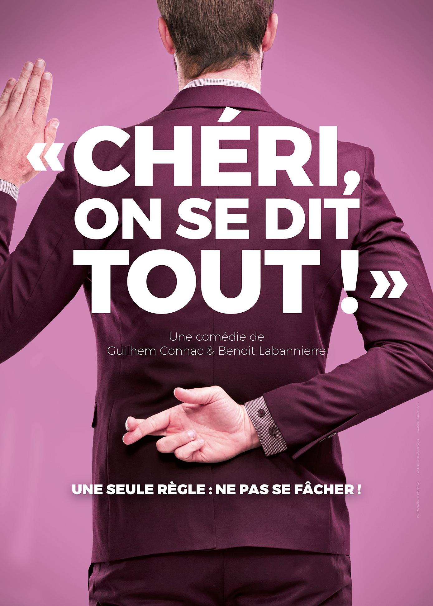 Affiche du spectacle Chéri, on se dit tout !