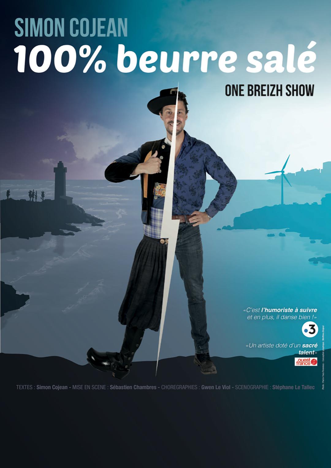 Affiche - Simon Cojean dans 100% beurre salé