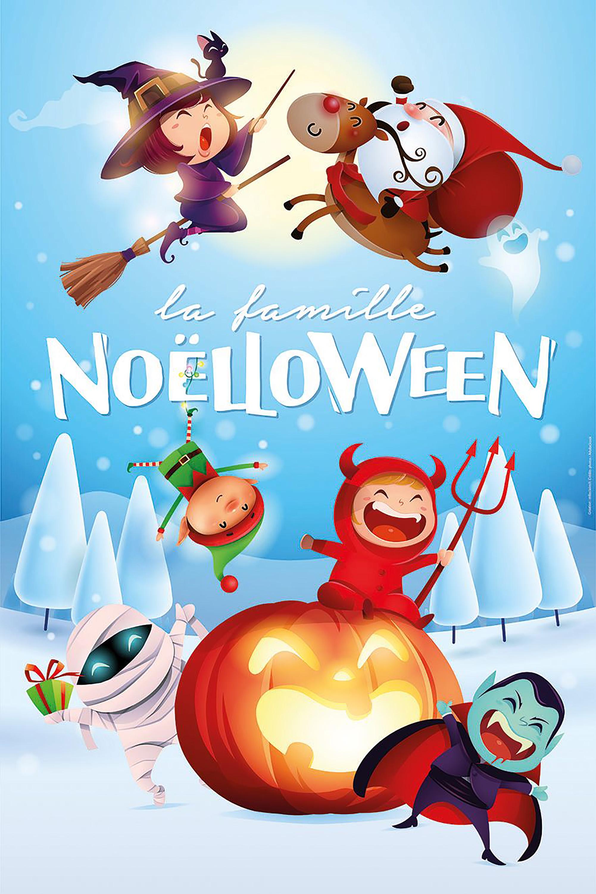 Affiche - La famille Noëlloween