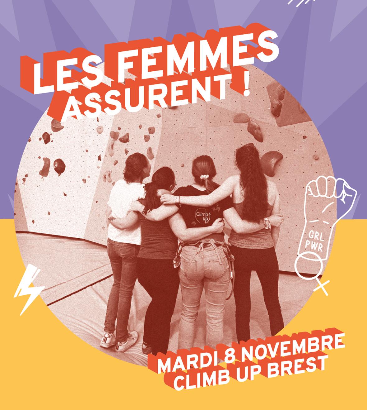 Les femmes assurent - soirée escalade