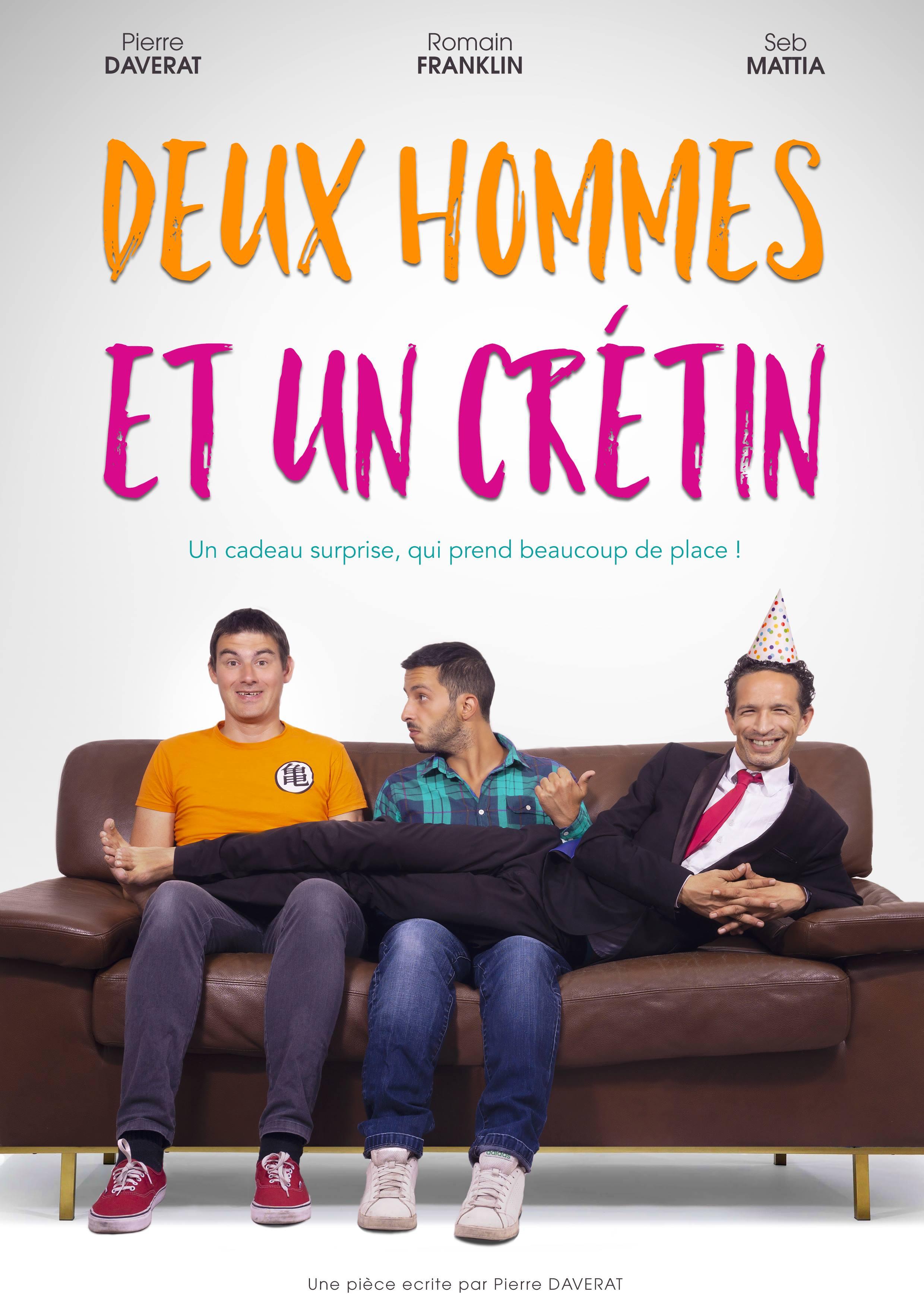 Deux hommes et un crétin - Affiche
