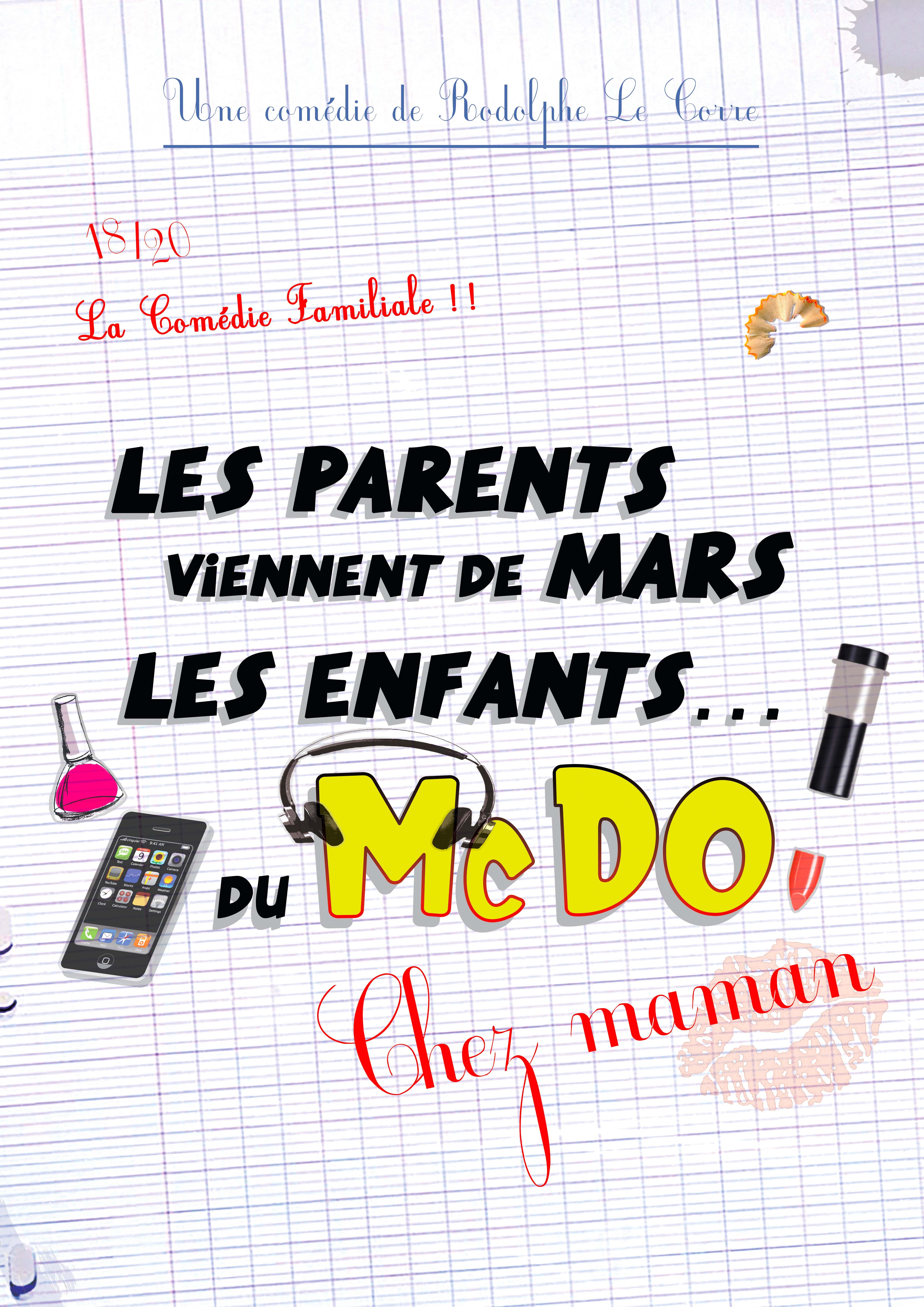 Les parents viennent de Mars, les enfants du McDo! Chez Maman /. Affiche