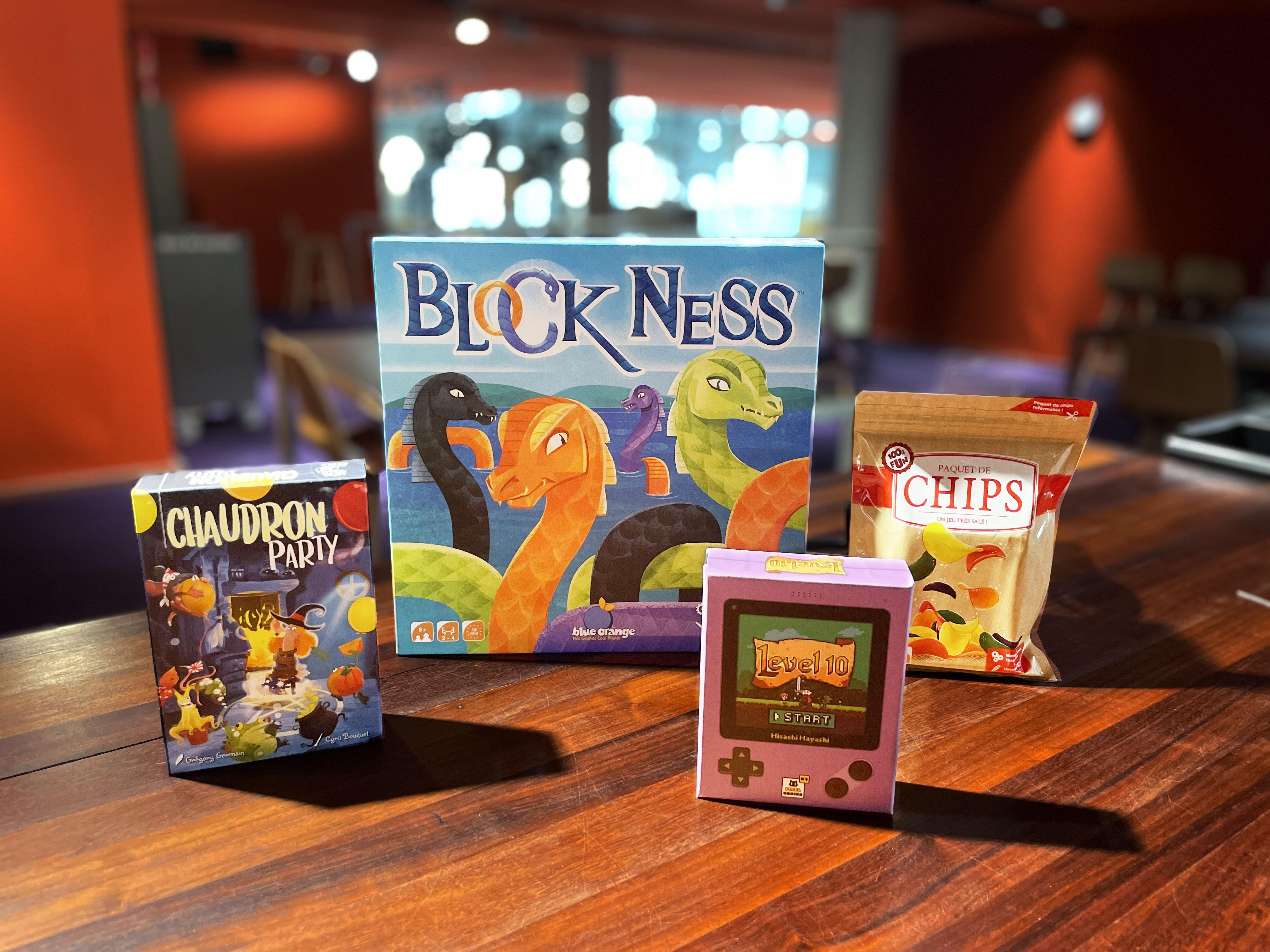 Photographie représentant les 4 jeux sélectionnés