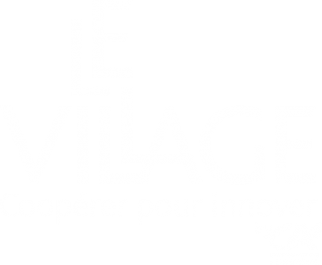 Logo Village by CA blanc transparent