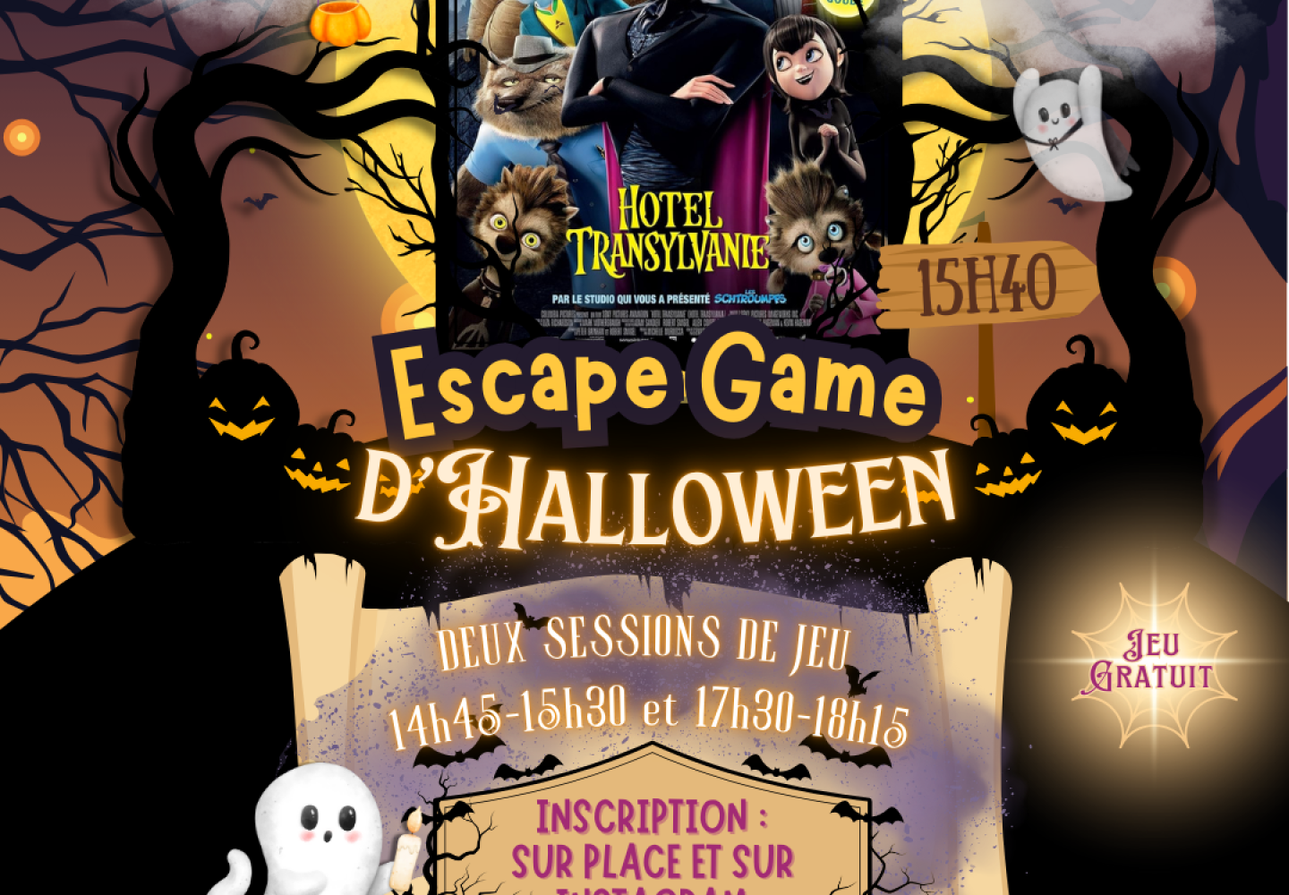 Hôtel Transylvanie - Escape Game d'Halloween