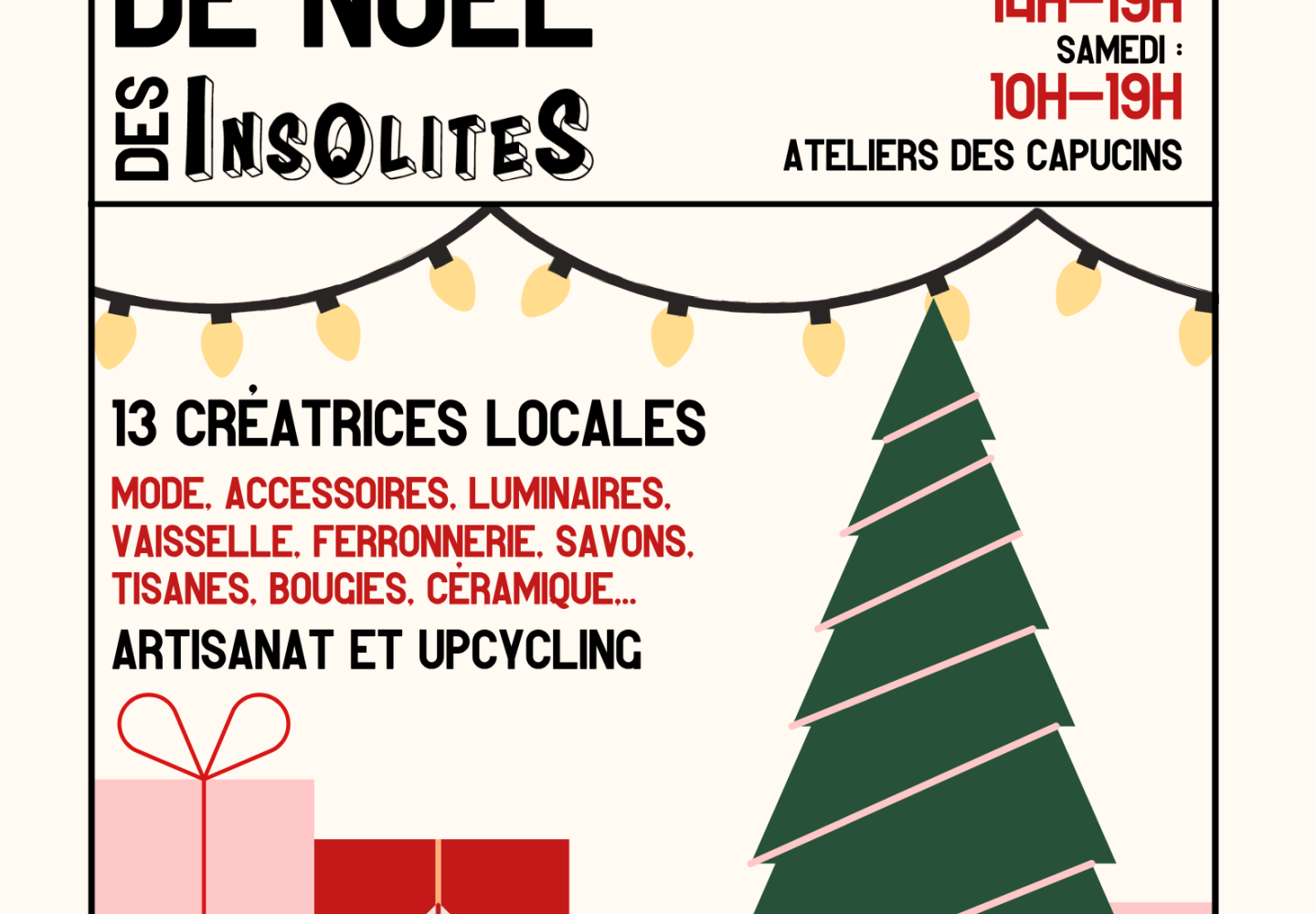 Affiche marché de noel