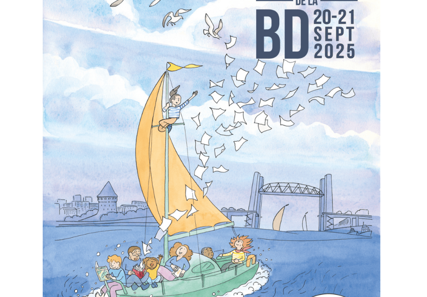 Affiche des Rencontre Brestoise de la BD