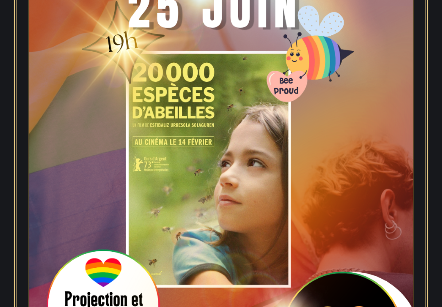 "20 000 espèces d’abeilles" -  SOIRÉE FIERTÉS !