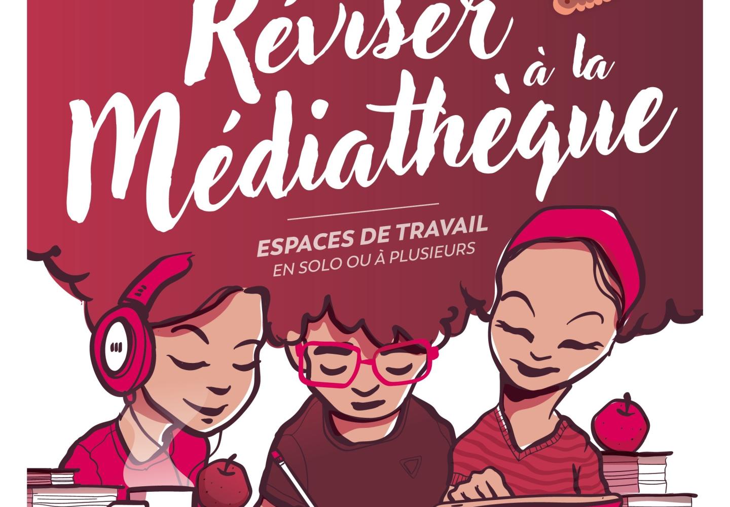 Viens réviser à la médiathèque